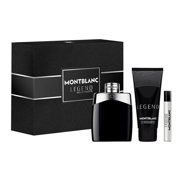 Estuche Montblanc Legend EDT 100 ml para Hombre (3 piezas)