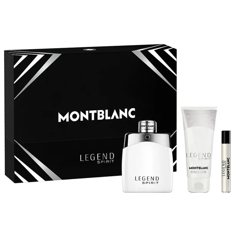 Estuche Montblanc Legend Spirit EDT 100 ml para Hombre (3 piezas)
