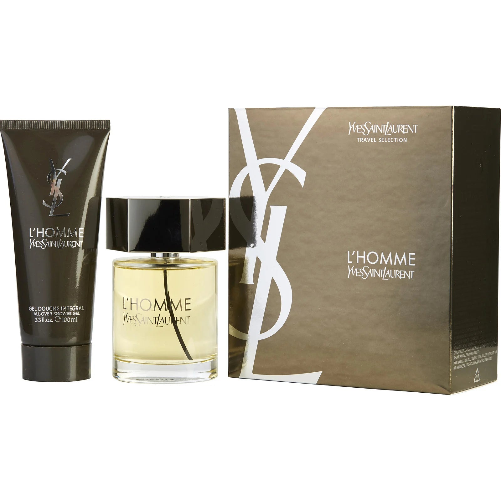 Estuche Yves Saint Laurent L'Homme EDT 100 ml para Hombre (2 piezas)