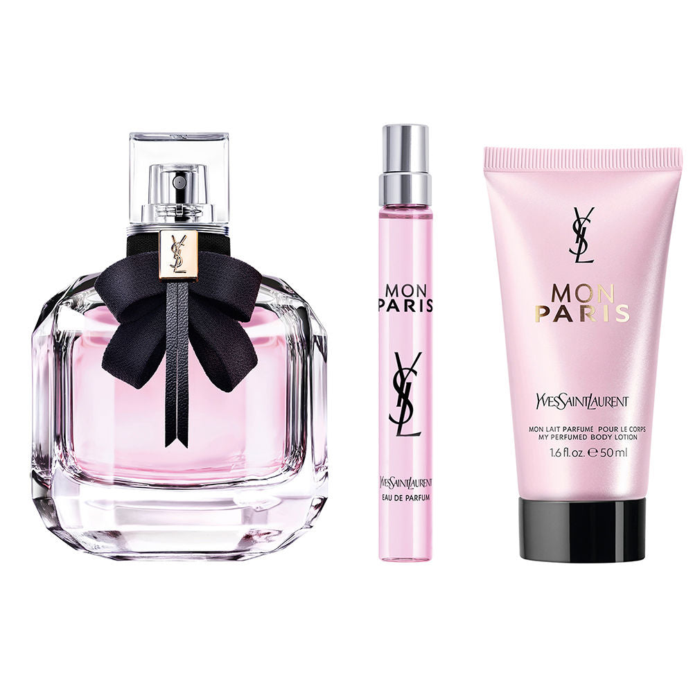 Estuche Yves Saint Laurent Mon Paris EDP 90 ml para Mujer (3 piezas)