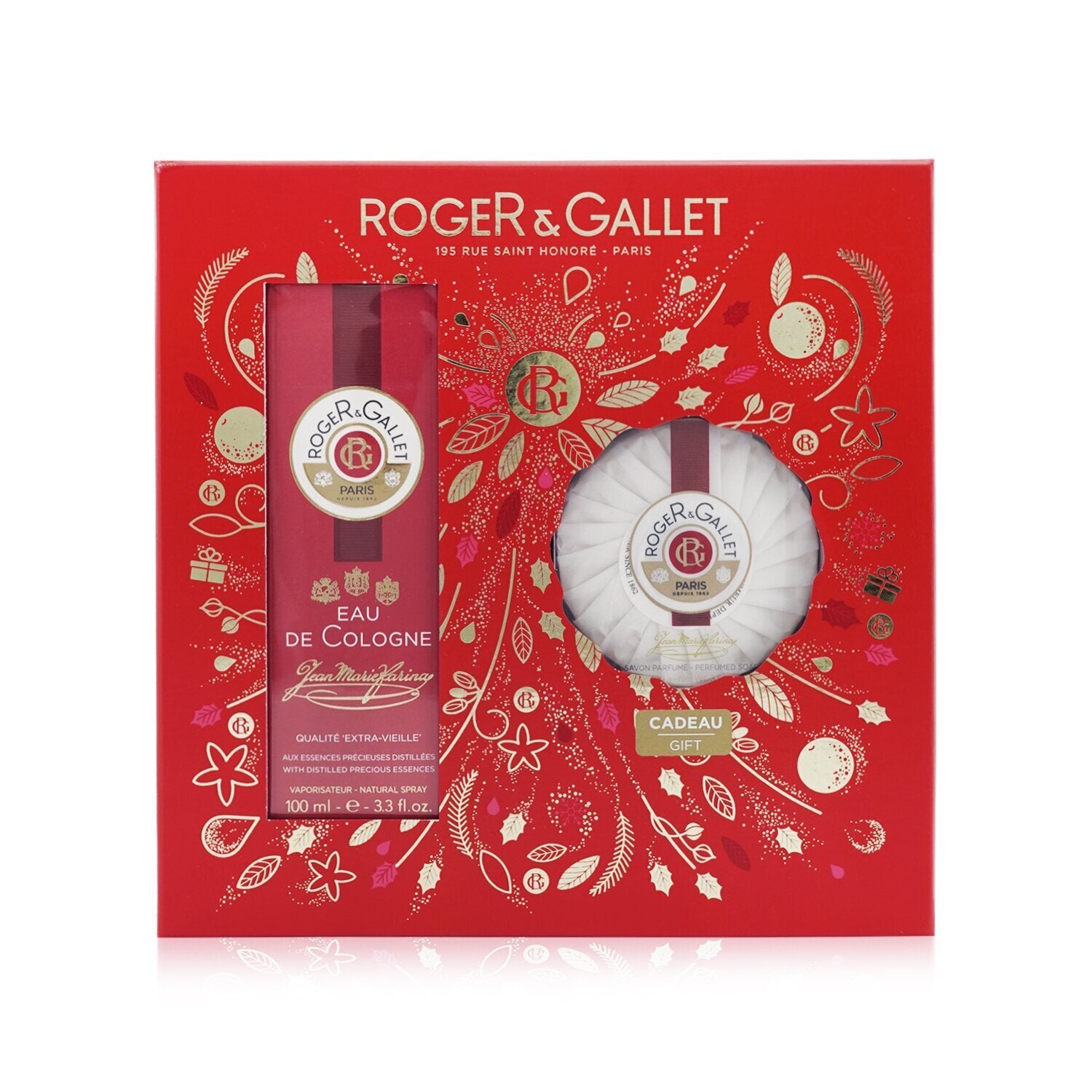 Estuche Roger & Gallet Jean Marie Farina EDC 100 ml Unisex (2 piezas)