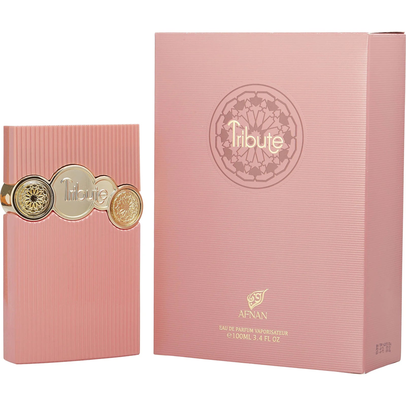 AFNAN TRIBUTE PINK EDP / D 3.4 OZ