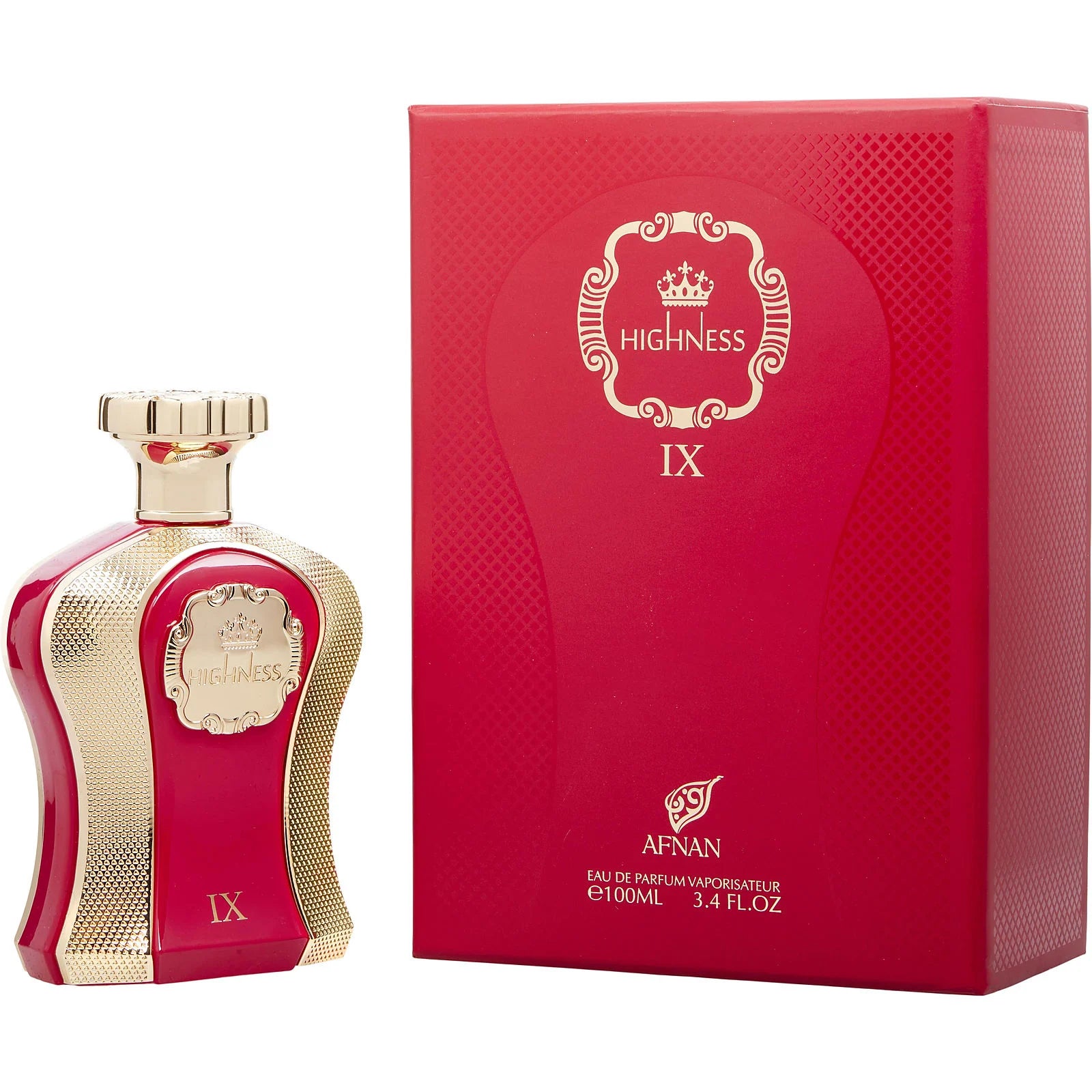 AFNAN HIGHNESS IX ROJO EDP / D 3.4 OZ