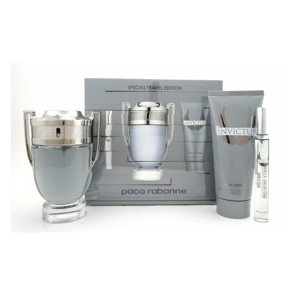Estuche Paco Rabanne Invictus EDT 50 ml para Hombre (3 piezas)