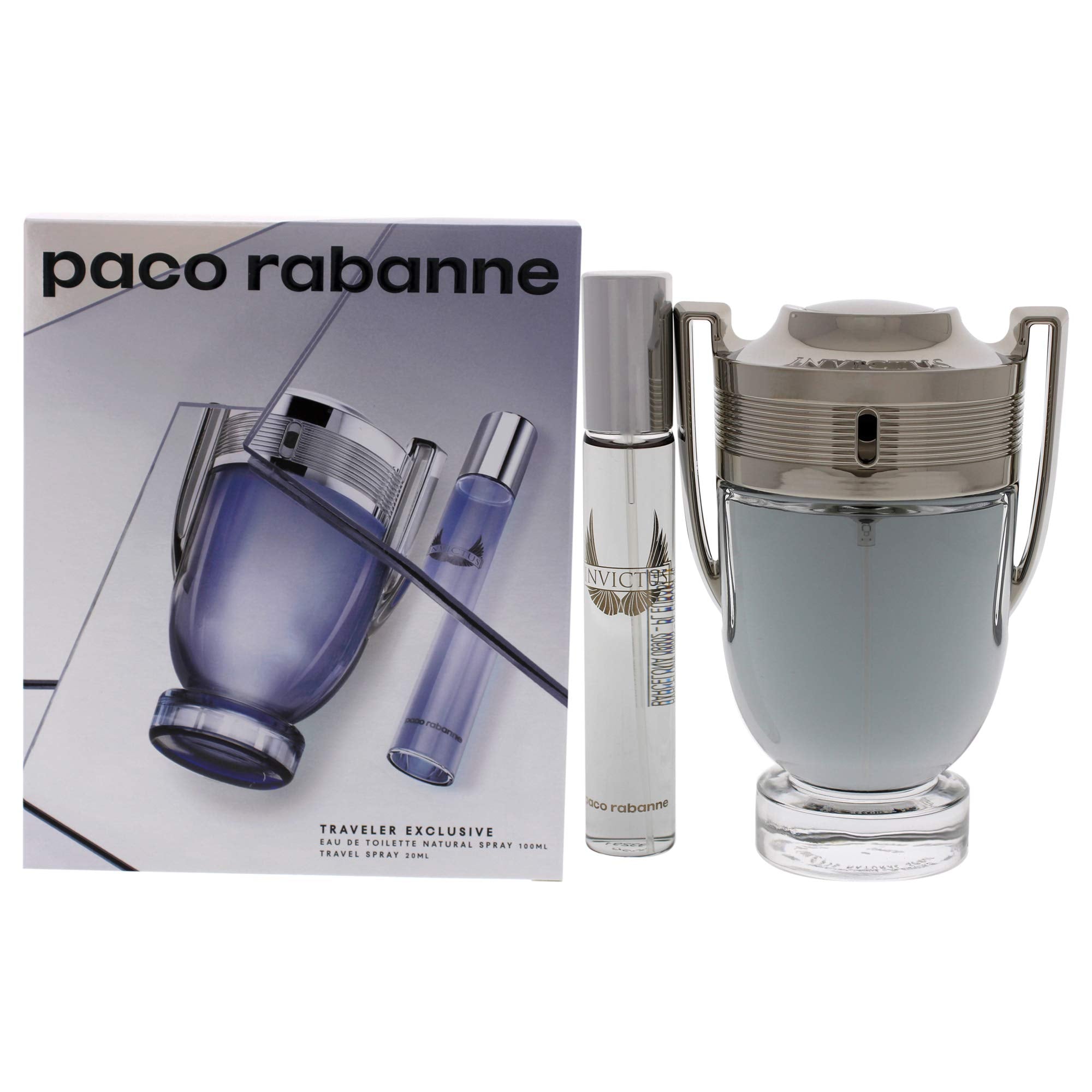 Estuche Paco Rabanne Invictus EDT 100 ml para Hombre (2 piezas)