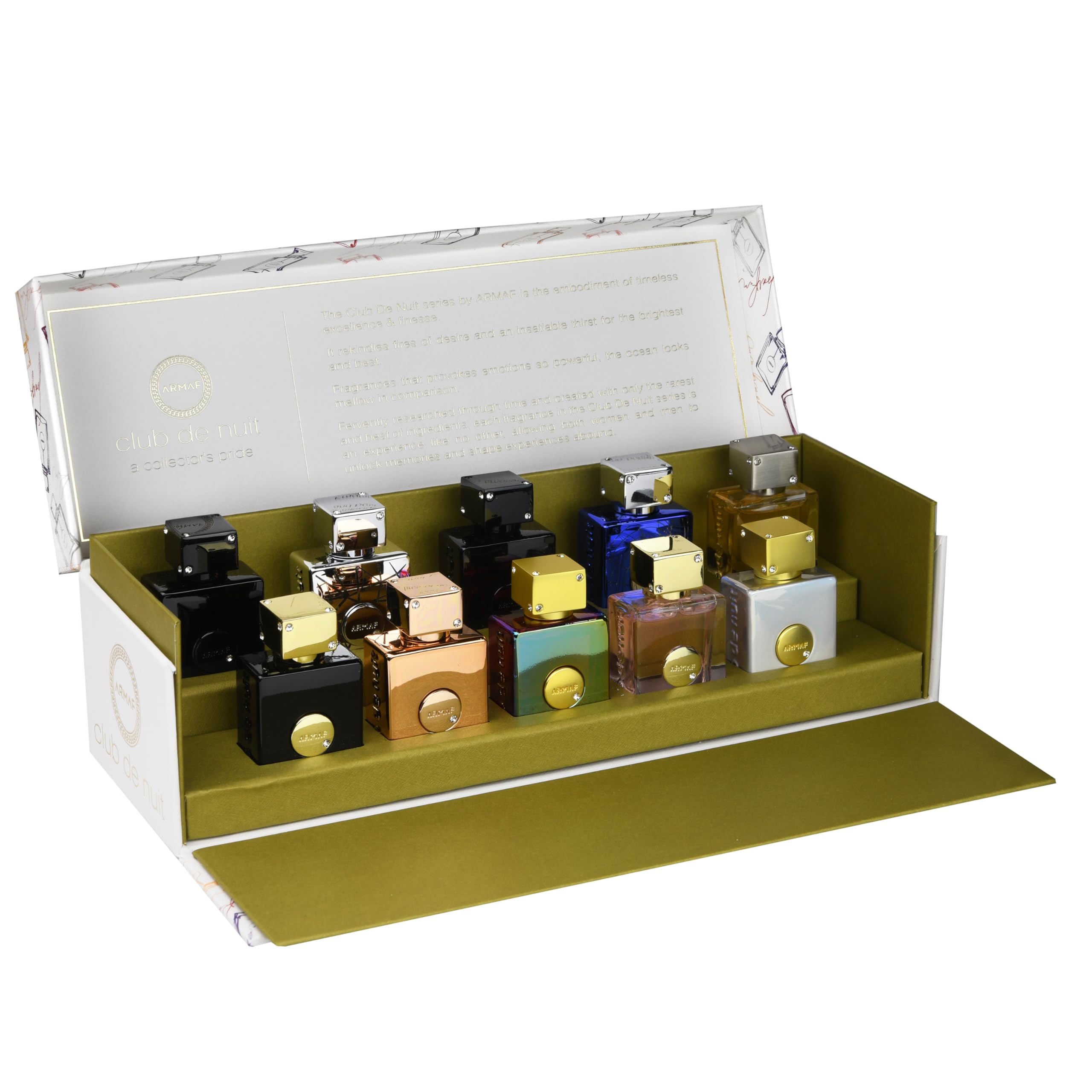 Estuche de Miniaturas Armaf Club de Nuit EDP Unisex (10 x 5 ml)