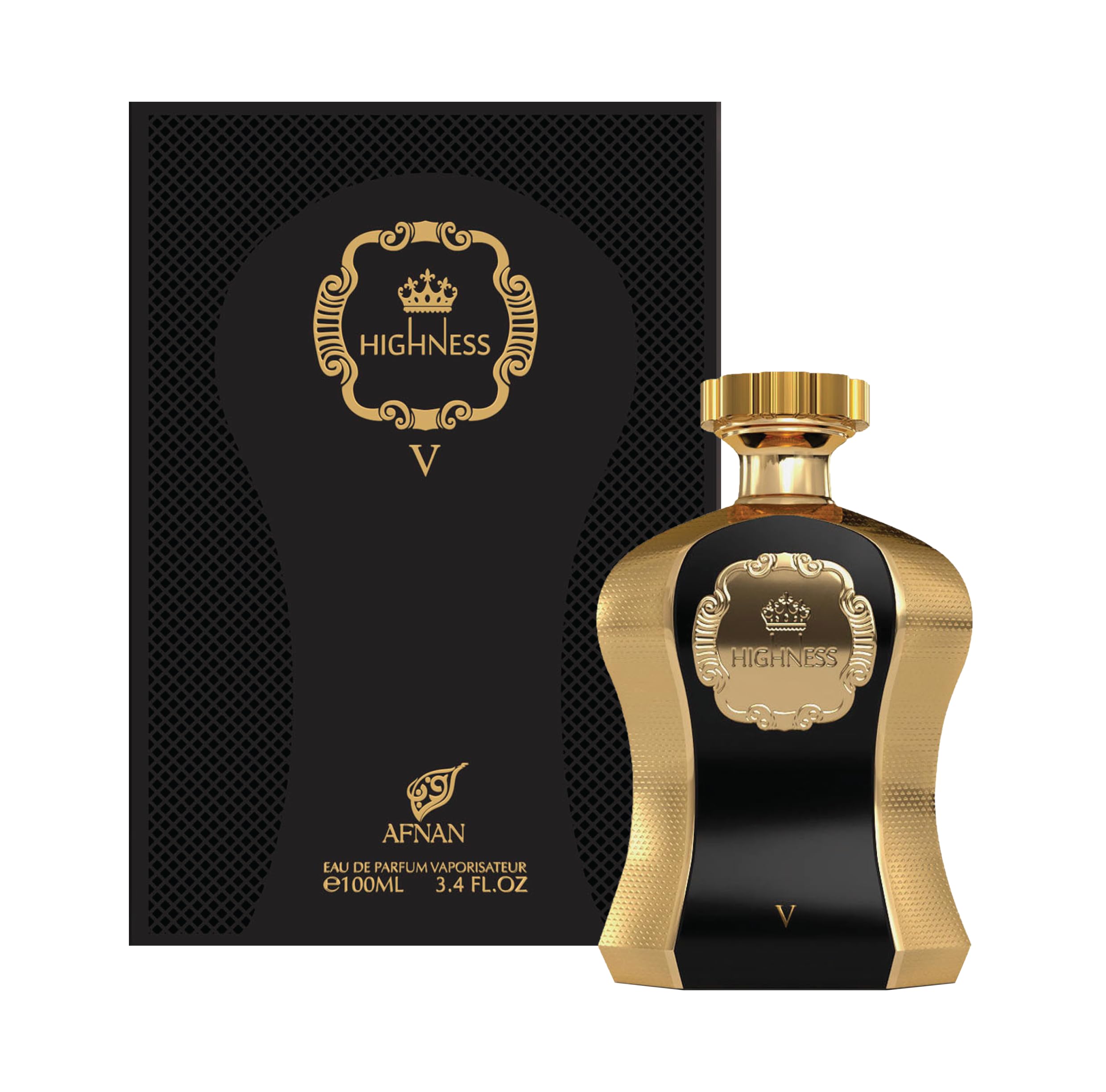 AFNAN HIGHNESS BLACK V EDP / D 3.4 OZ