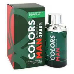 BENETTON COLORS MAN GREEN EDT / H 3.4 OZ