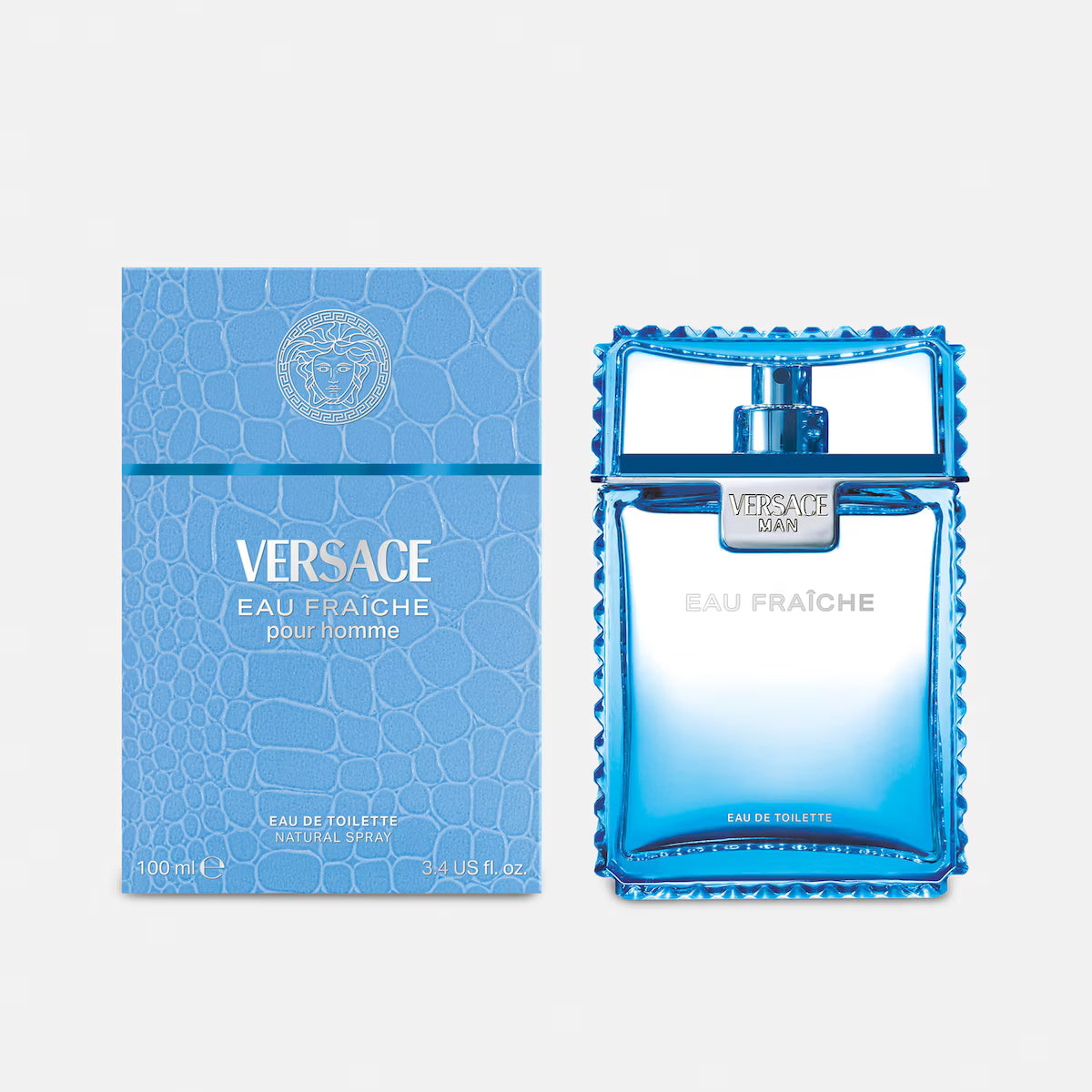 VERSACE MAN EAU FRAICHE EDT / H 3.4 OZ