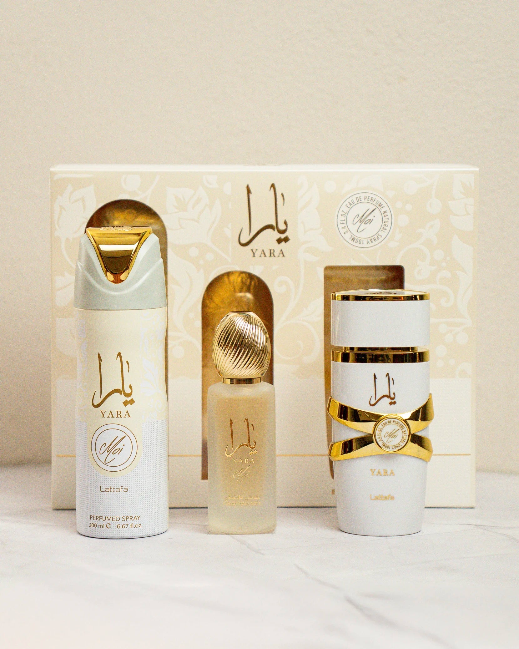 Estuche Lattafa Yara Moi 100 ml para Mujer (3 piezas)
