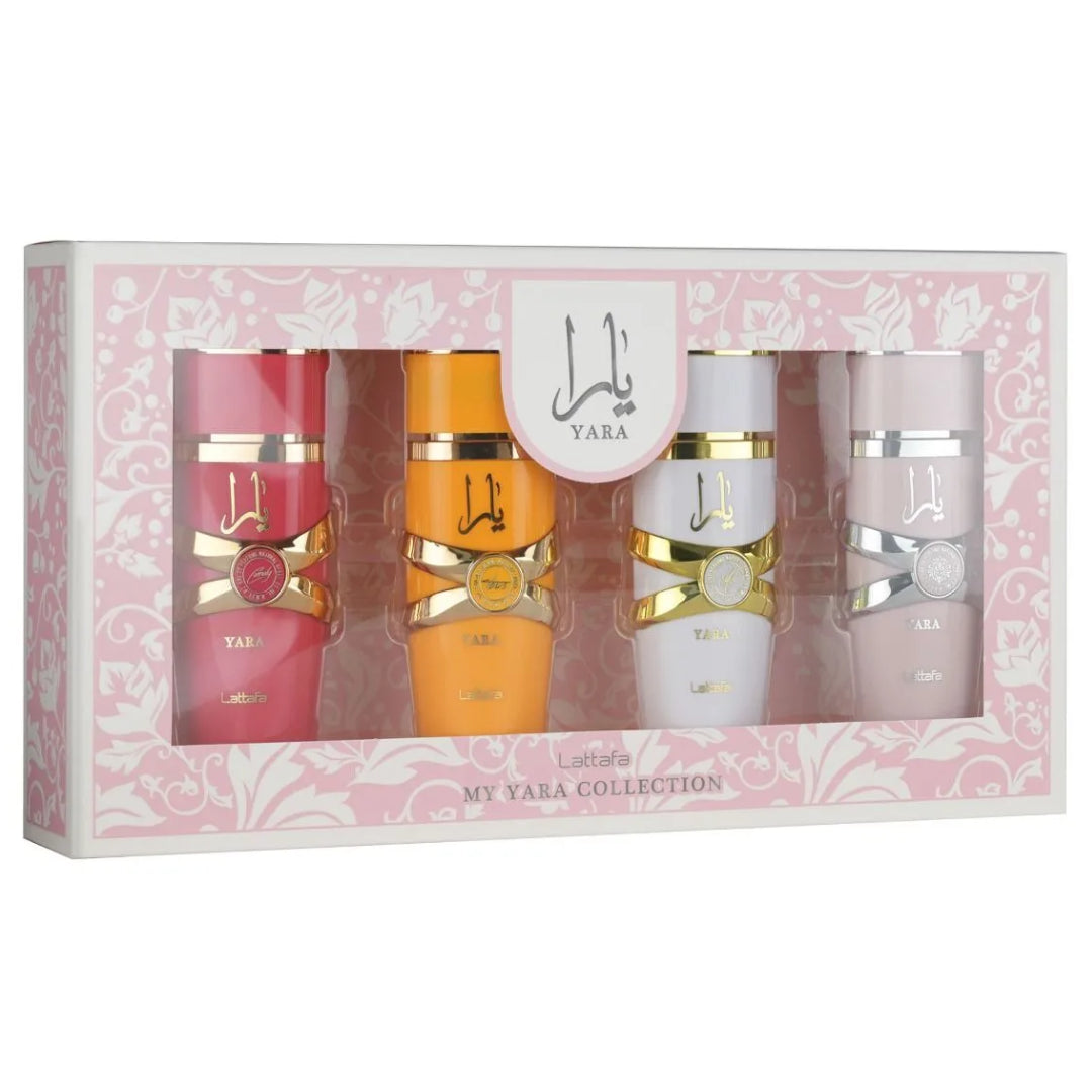Estuche Lattafa Coleccion Yara EDP 25 ml para Mujer (4 piezas)