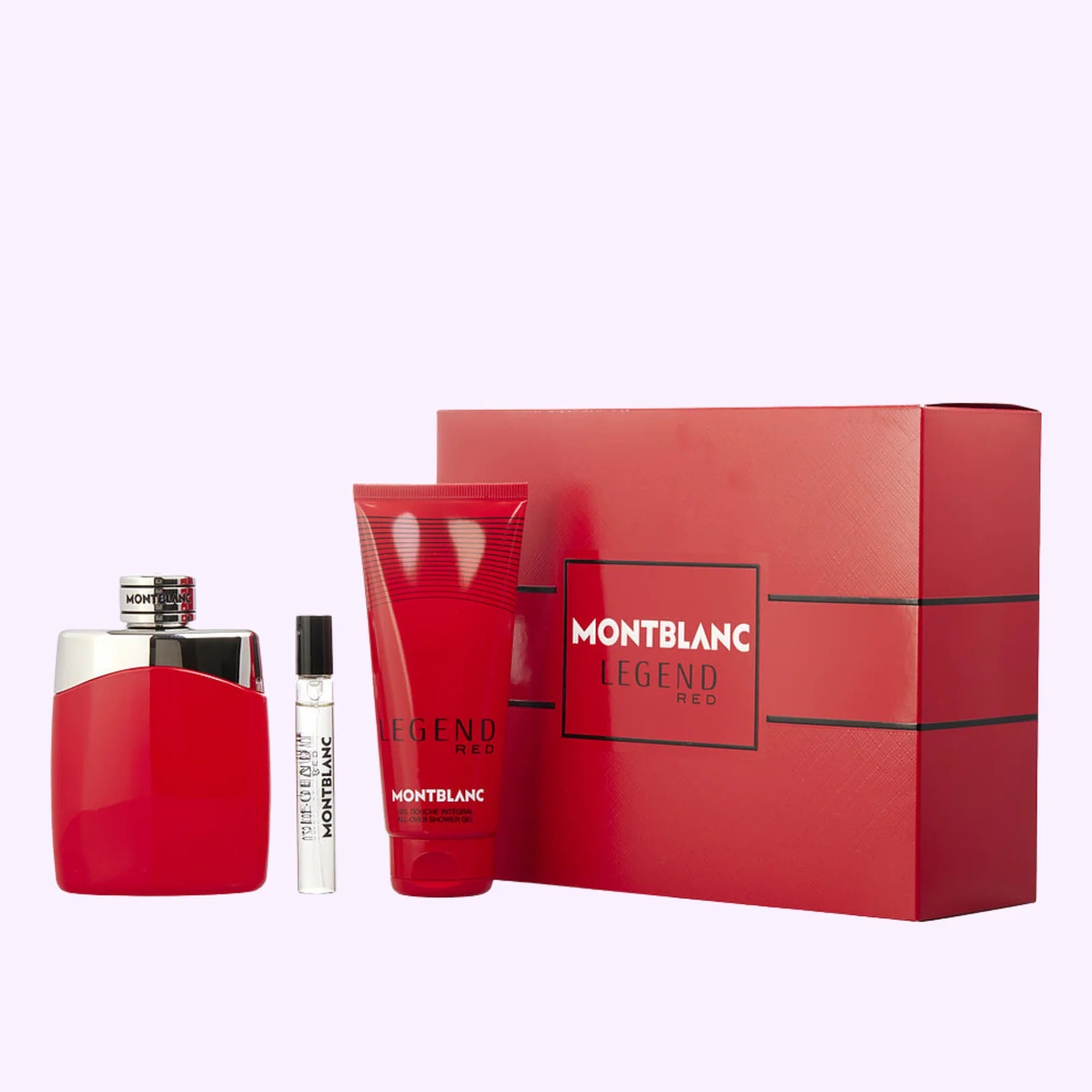 Estuche Montblanc Legend Red EDP 100 ml para Hombre (3 piezas)
