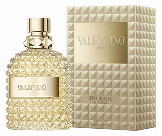 VALENTINO UOMO BORN IN ROMMA THE GOLD EDT / H 3.4 OZ