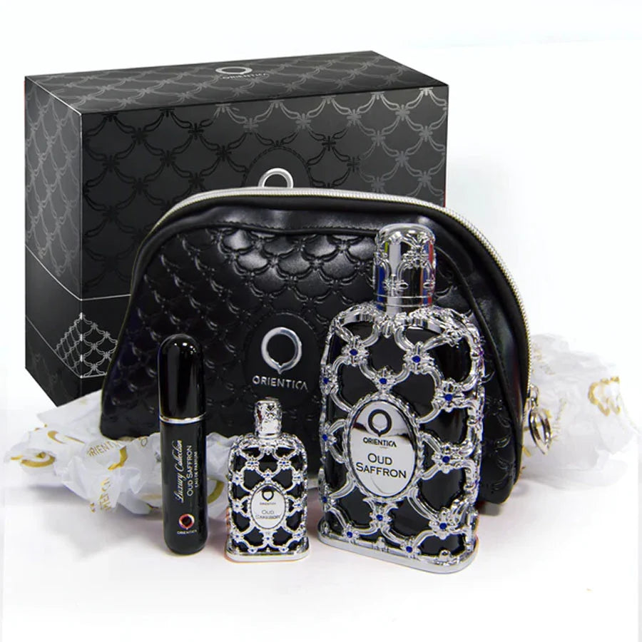 Estuche Orientica Oud Saffron Bolso EDP Unisex (3 piezas)