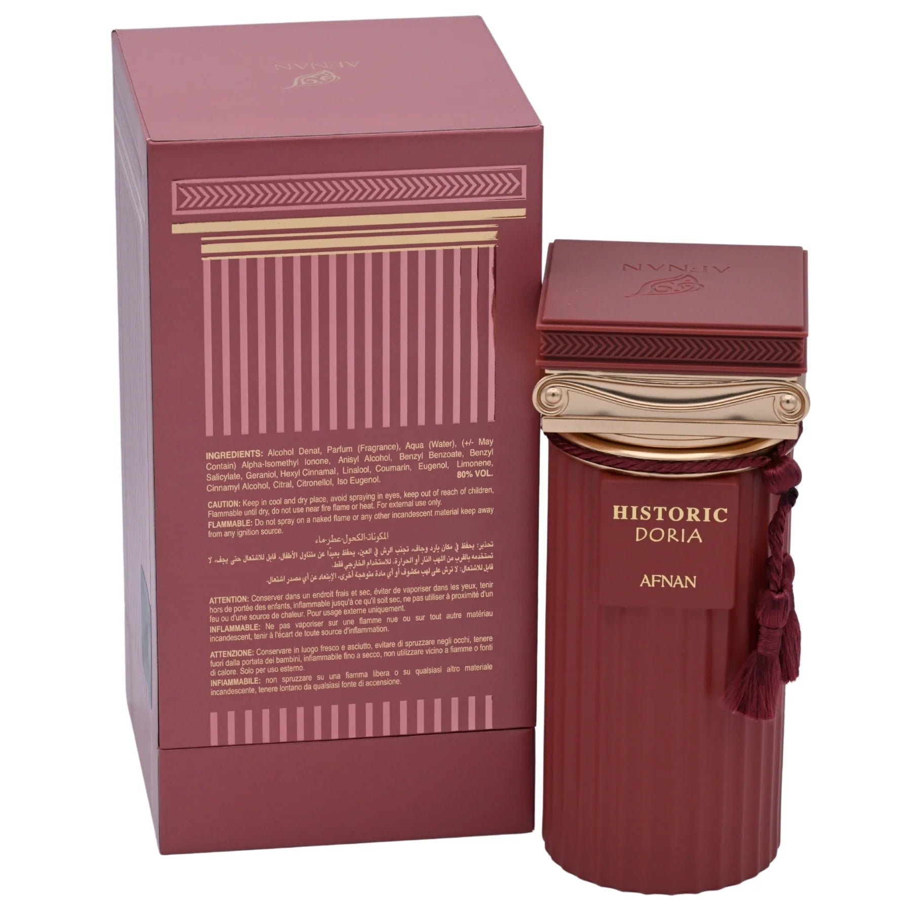 AFNAN HISTORIC DORIA EDP / D 3.4 OZ