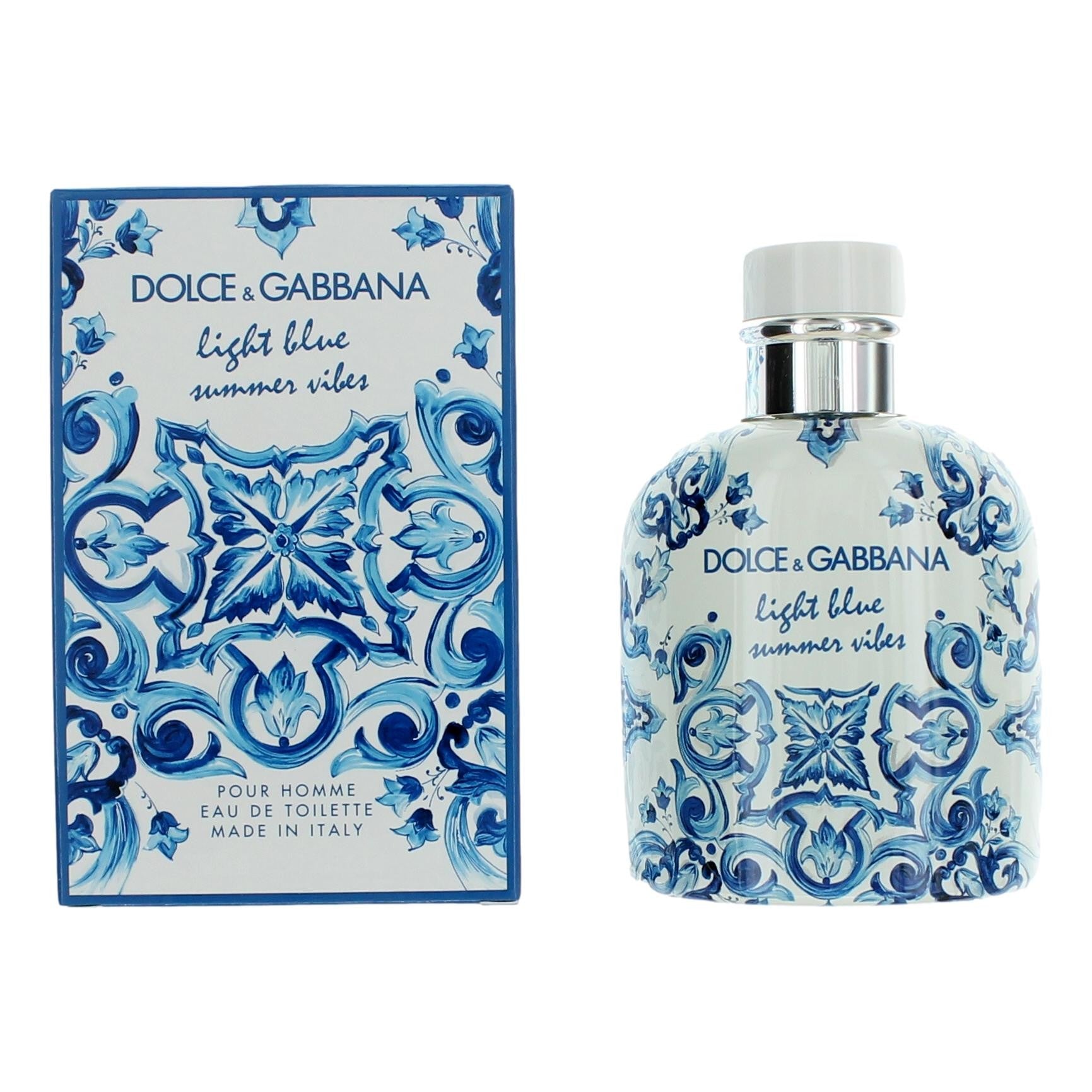 DOLCE & GABBANA LIGHT BLUE SUMMER VIBES EDT / H 2.5 OZ