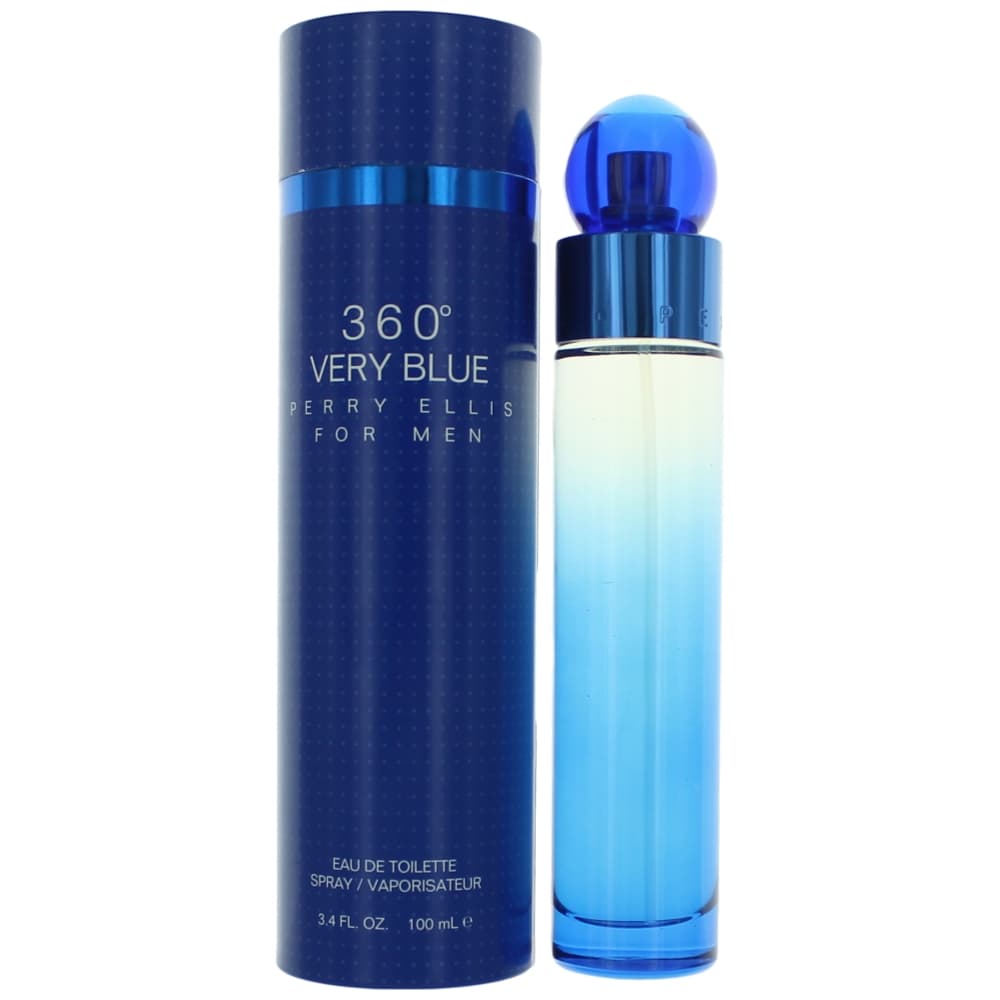 PERRY ELLIS 360 VERY BLUE EDT / H 3.4 OZ