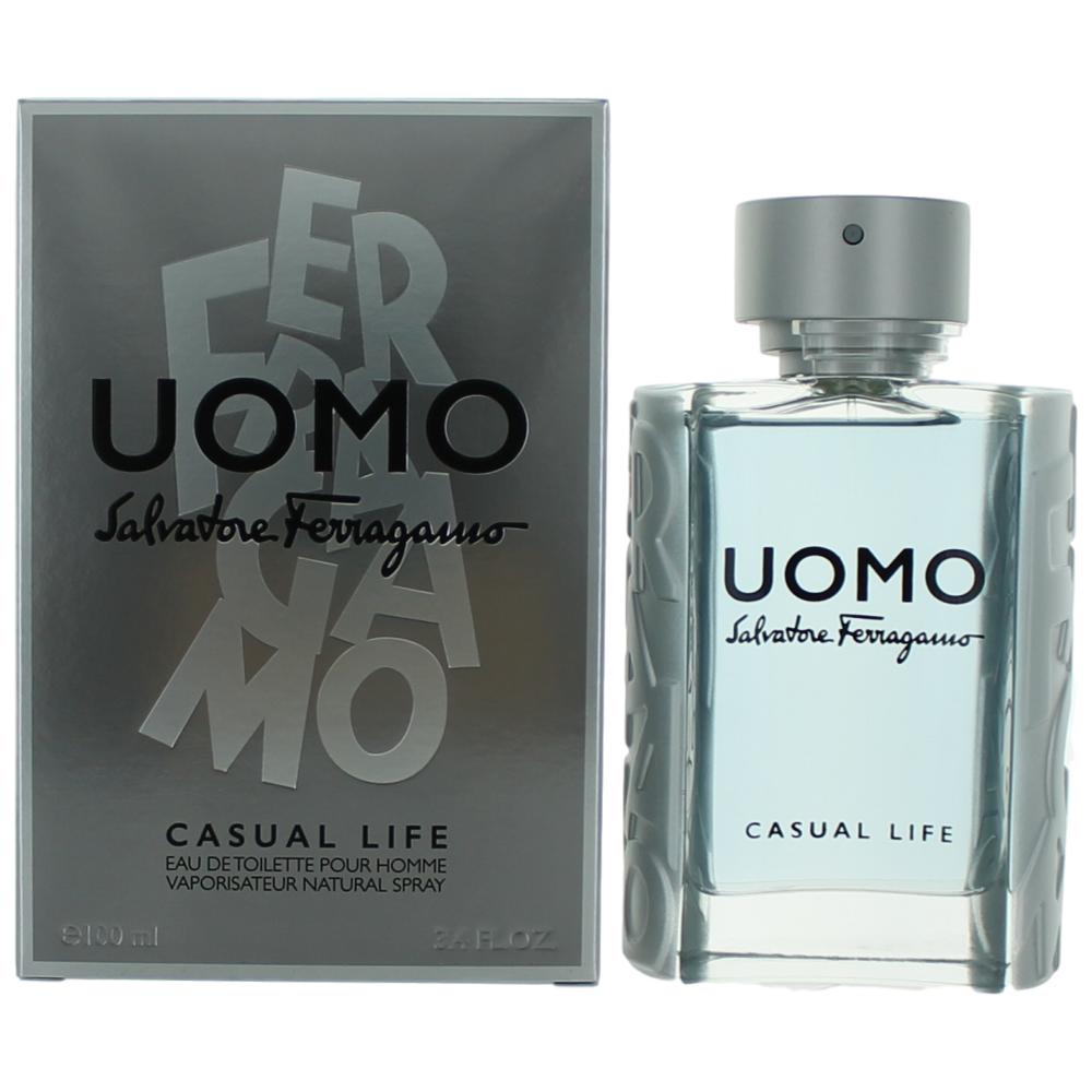 SALVATORE FERRAGAMO UOMO  CASUAL LIFE EDT /H 3.4 OZ