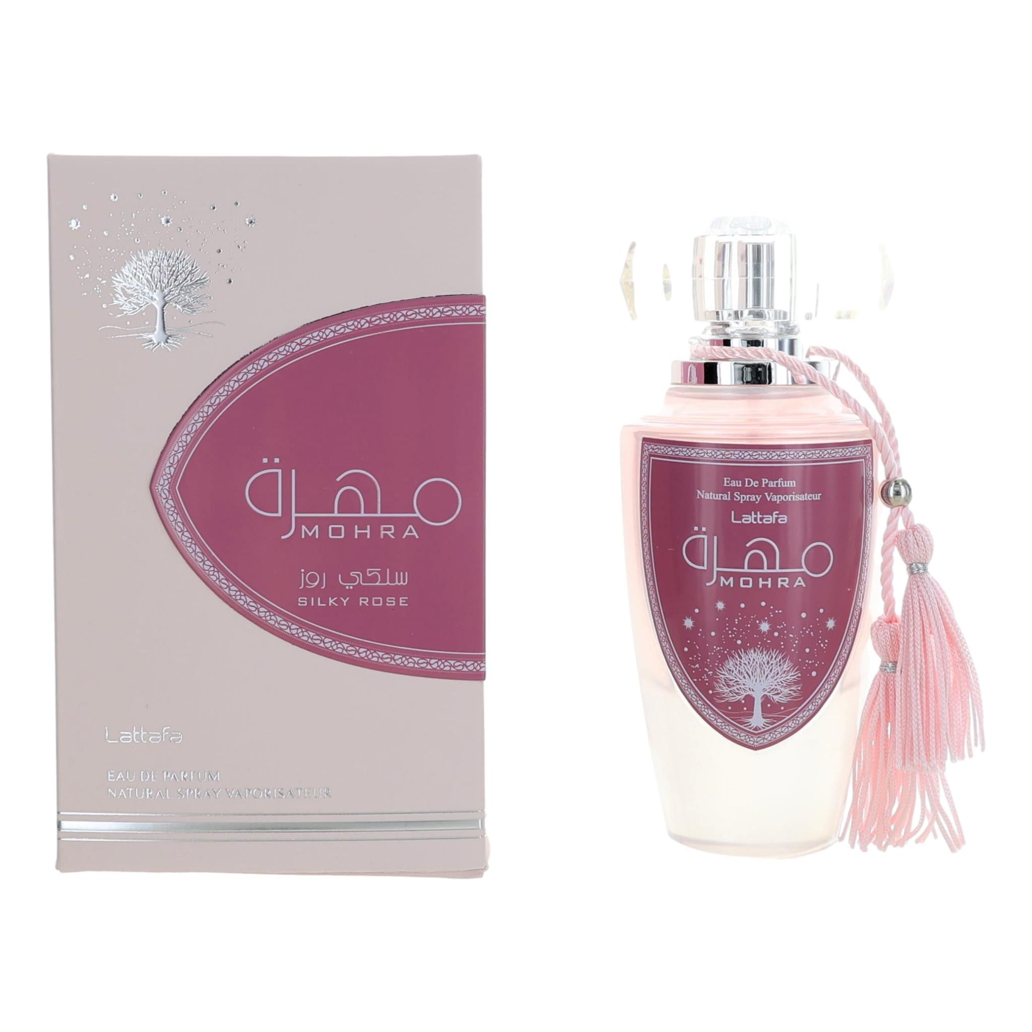 LATTAFA MOHRA SILKY ROSE EDP / D 3.4 OZ