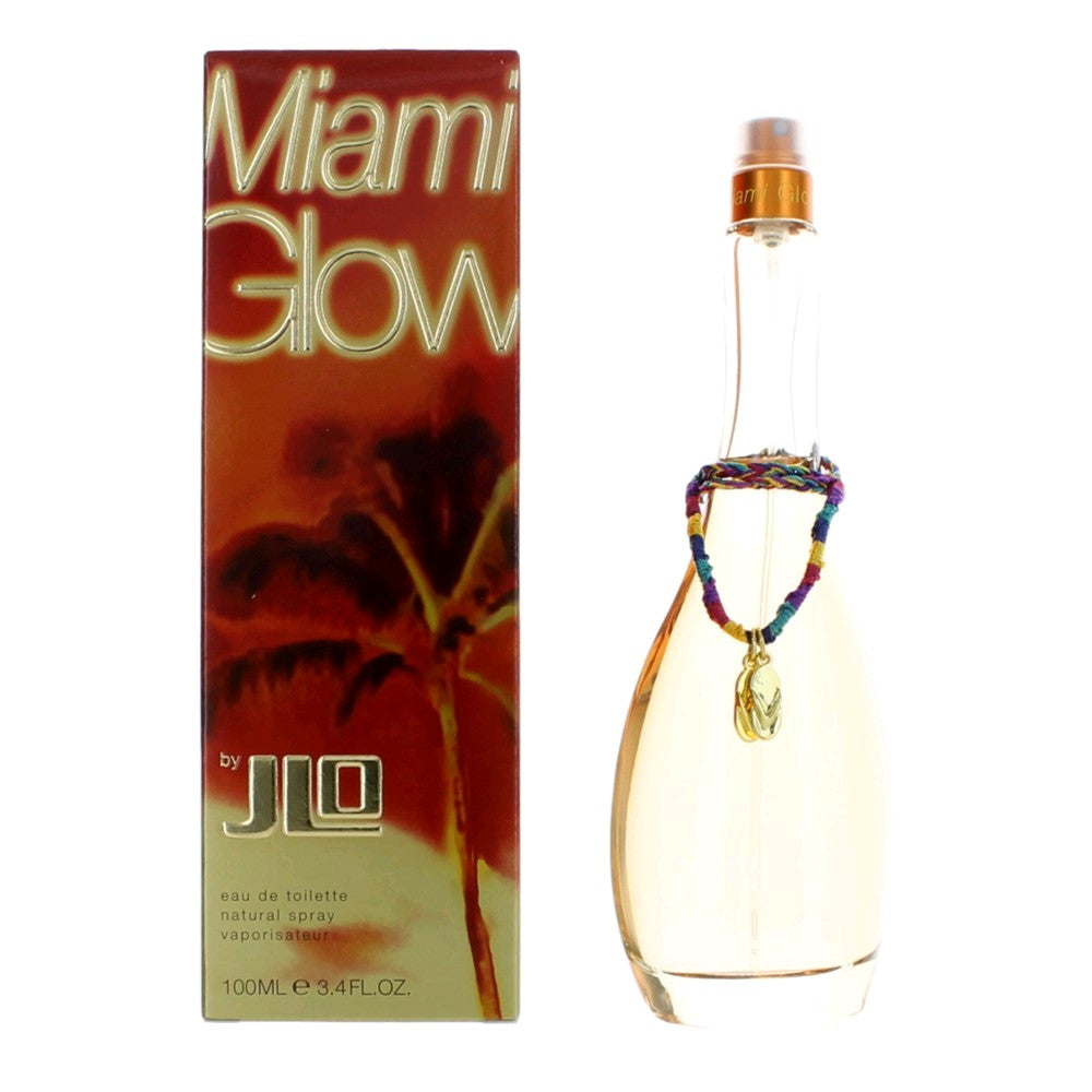 JENNIFER LOPEZ  MIAMI  GLOW EDT / D 3.4 OZ