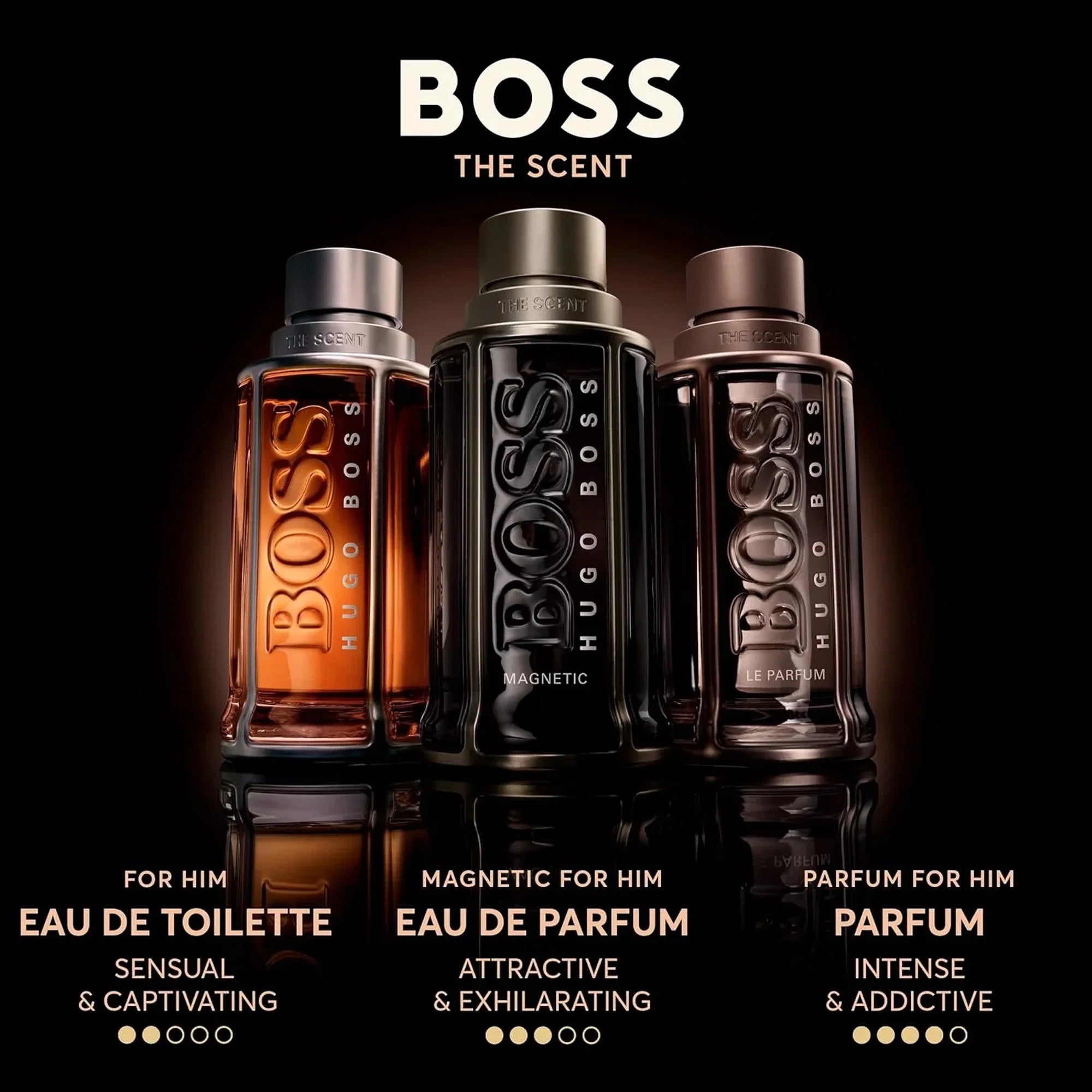 HUGO BOSS THE SCENT LE PARFUM /H 3.3 OZ