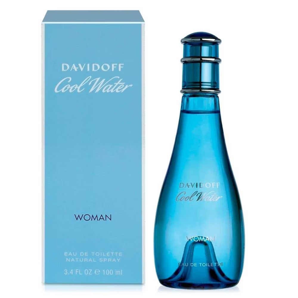 DAVIDOFF COOL WATER WOMAN EDT /D 3.4 OZ