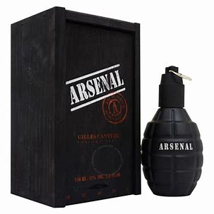 ARSENAL BLACK PLATA  EDT / H  3.4 OZ