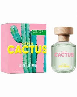 BENETTON CACTUS GREEN EDT / D 2.7 OZ