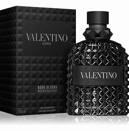 VALENTINO UOMO BORN IN ROMA ROCKSTUD NOIR EDT / H 3.4 OZ