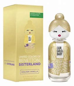 BENETTON SISTERLAND GOLDEN VANILLA EDP / D 2.7 OZ