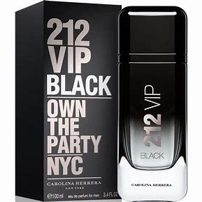 CAROLINA HERRERA 212 VIP BLACK MTV / H 3.4 OZ