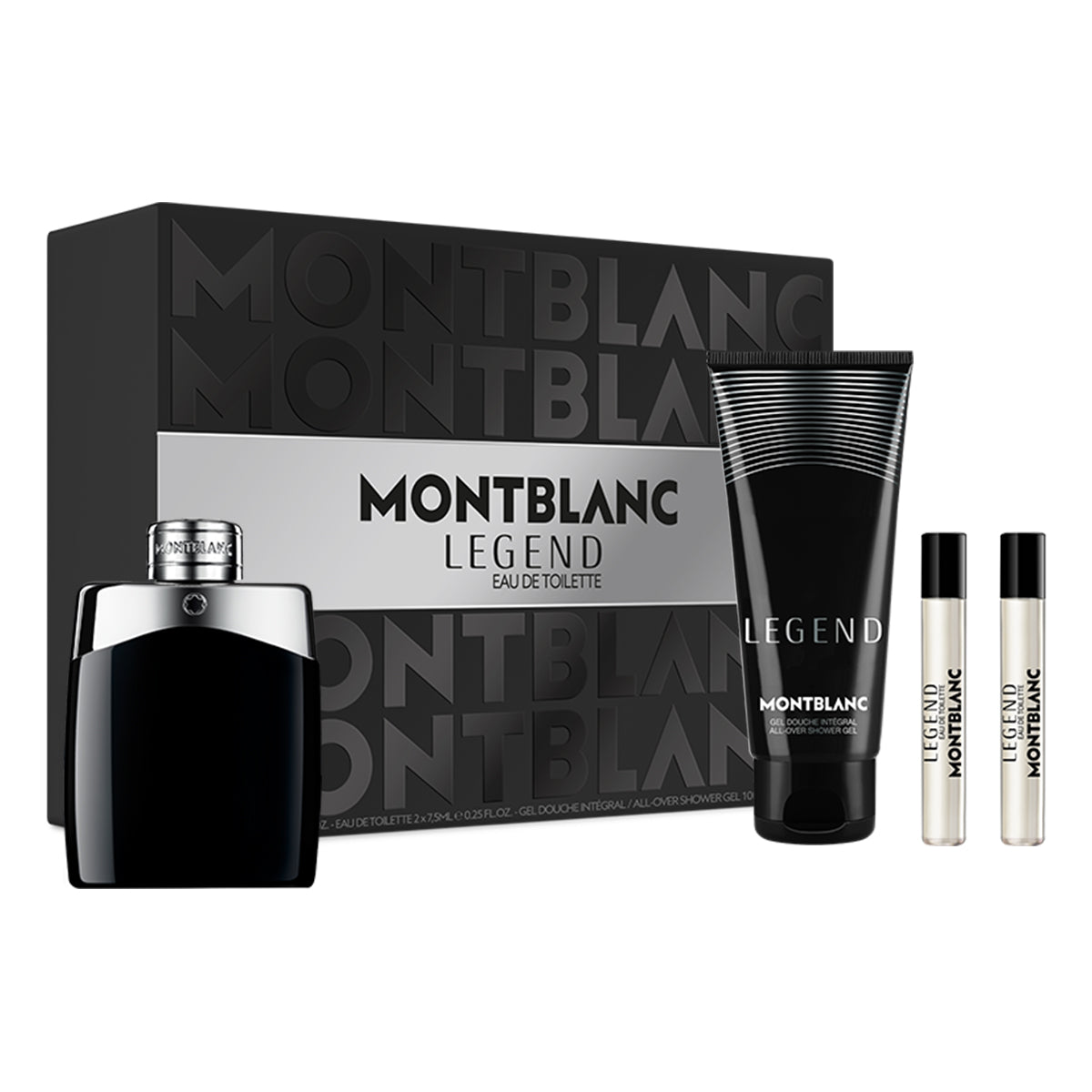 Estuche Montblanc Legend EDT 100 ml para Hombre (4 piezas)