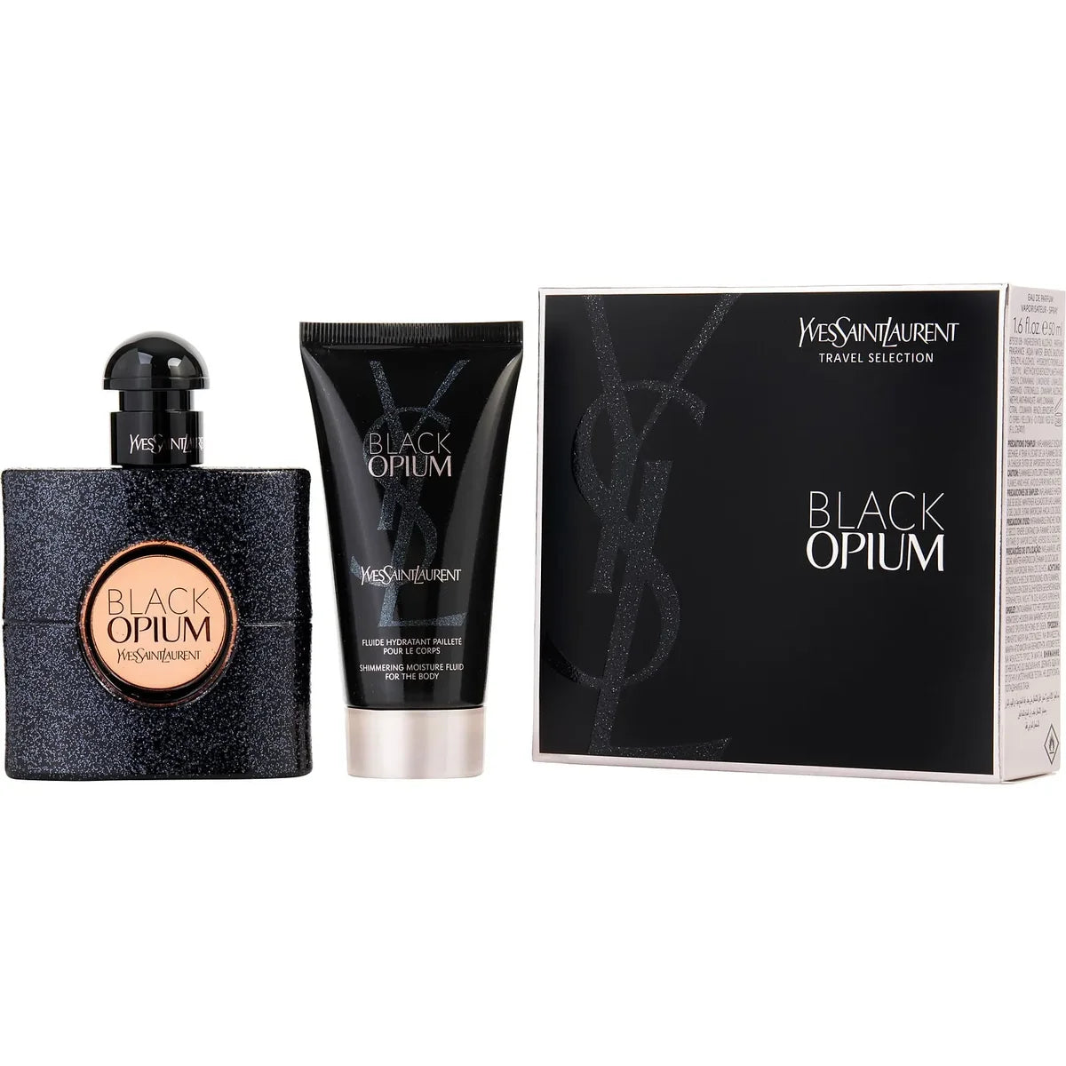 Estuche Yves Saint Laurent Black Opium EDP 50 ml para Mujer (2 piezas)