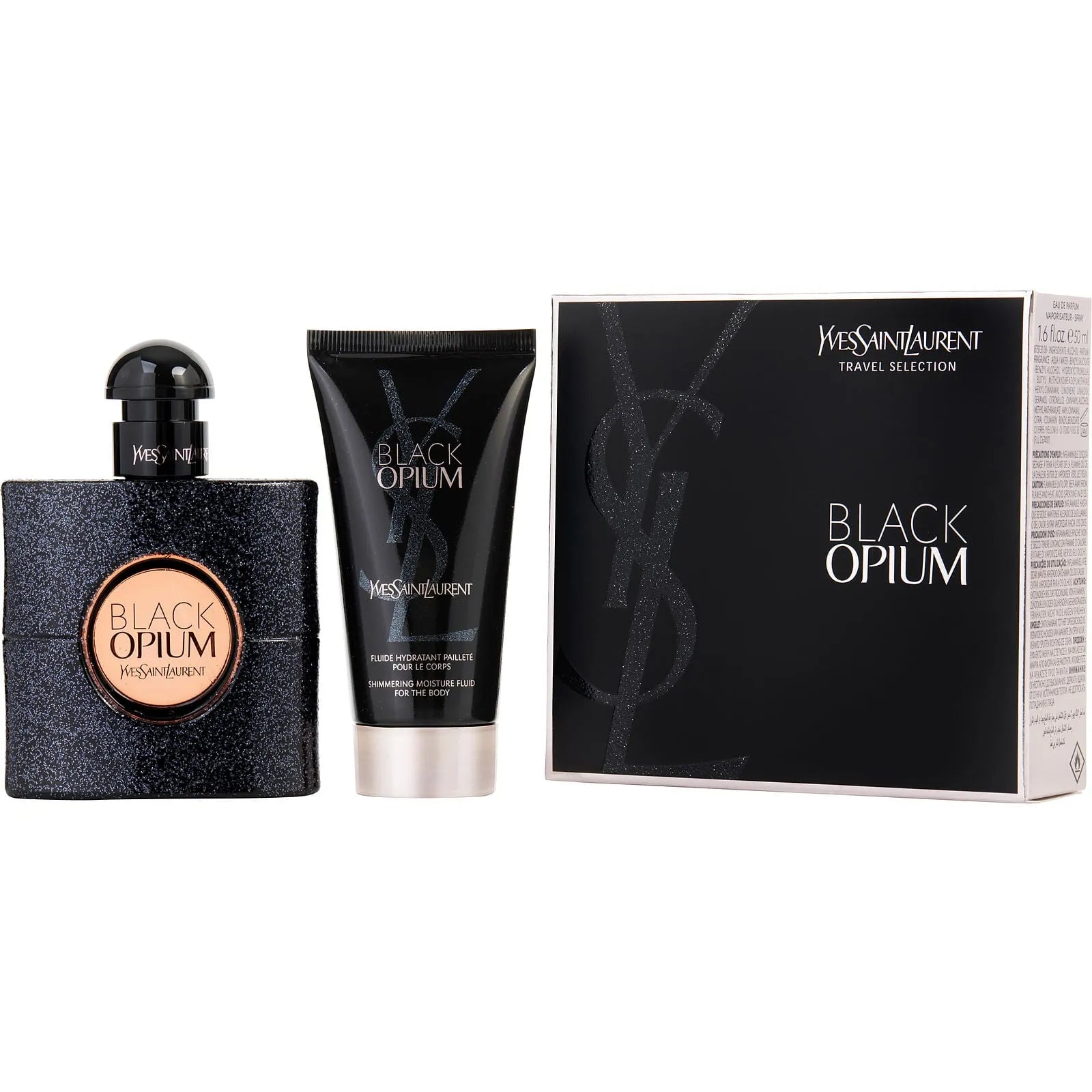 Estuche Yves Saint Laurent Black Opium EDP 50 ml para Mujer (2 piezas)