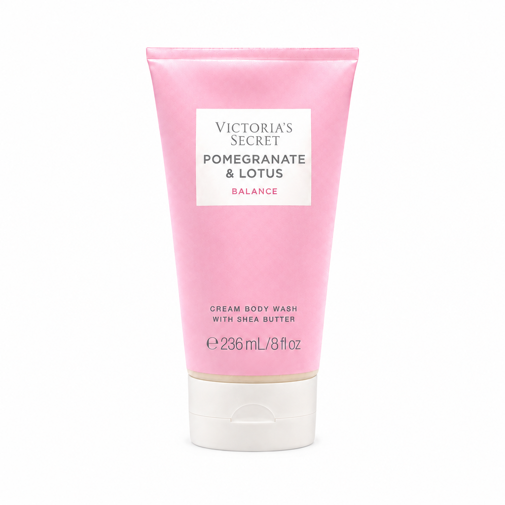 Jabón corporal Pomegranate & Lotus 236 ml, vista frontal sobre fondo blanco