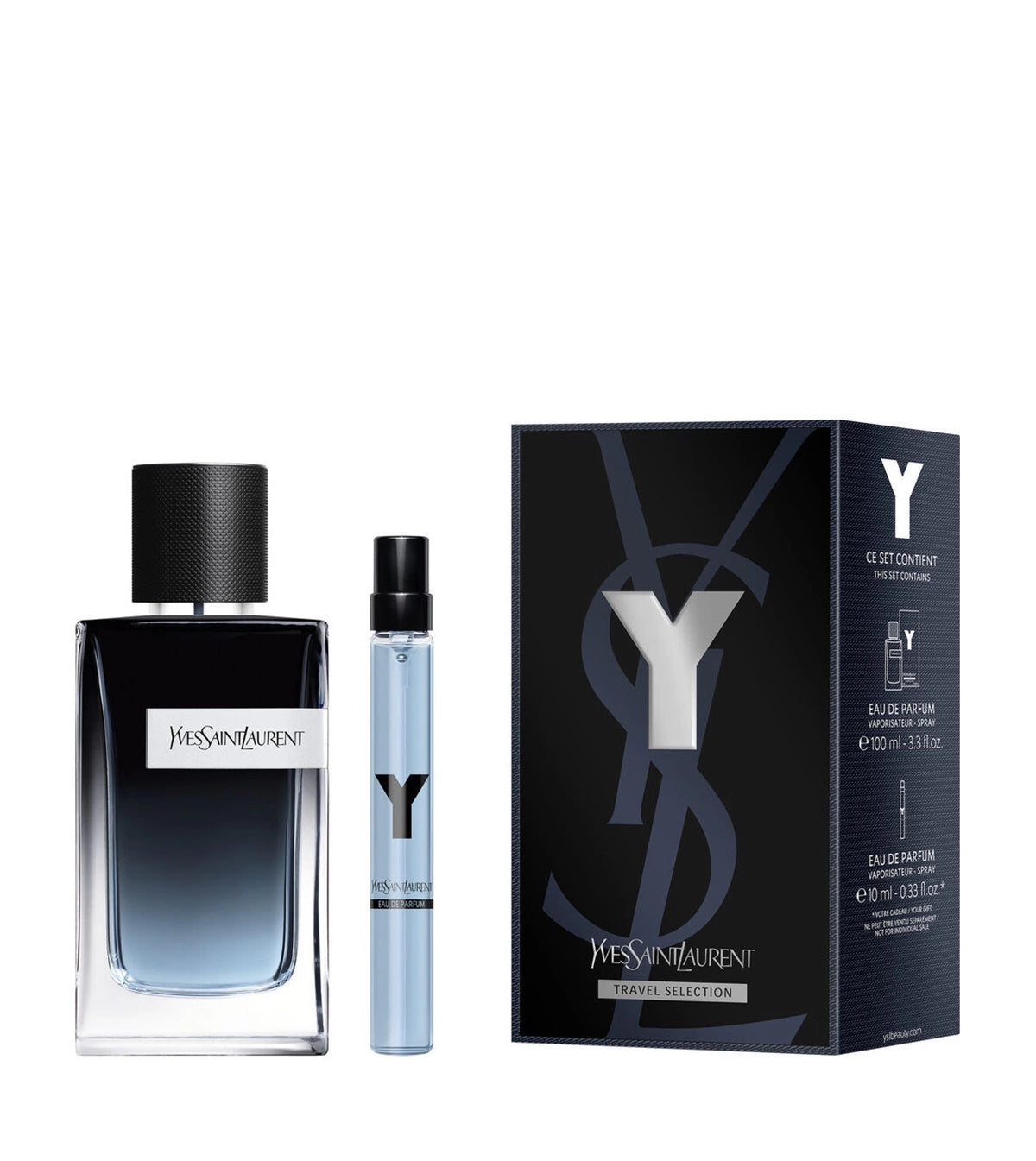 Estuche Yves Saint Laurent Y Men EDP 100 ml para Hombre (2 piezas)