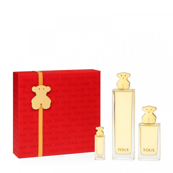 Estuche Tous Oro EDP 90 ml para Mujer (3 piezas)