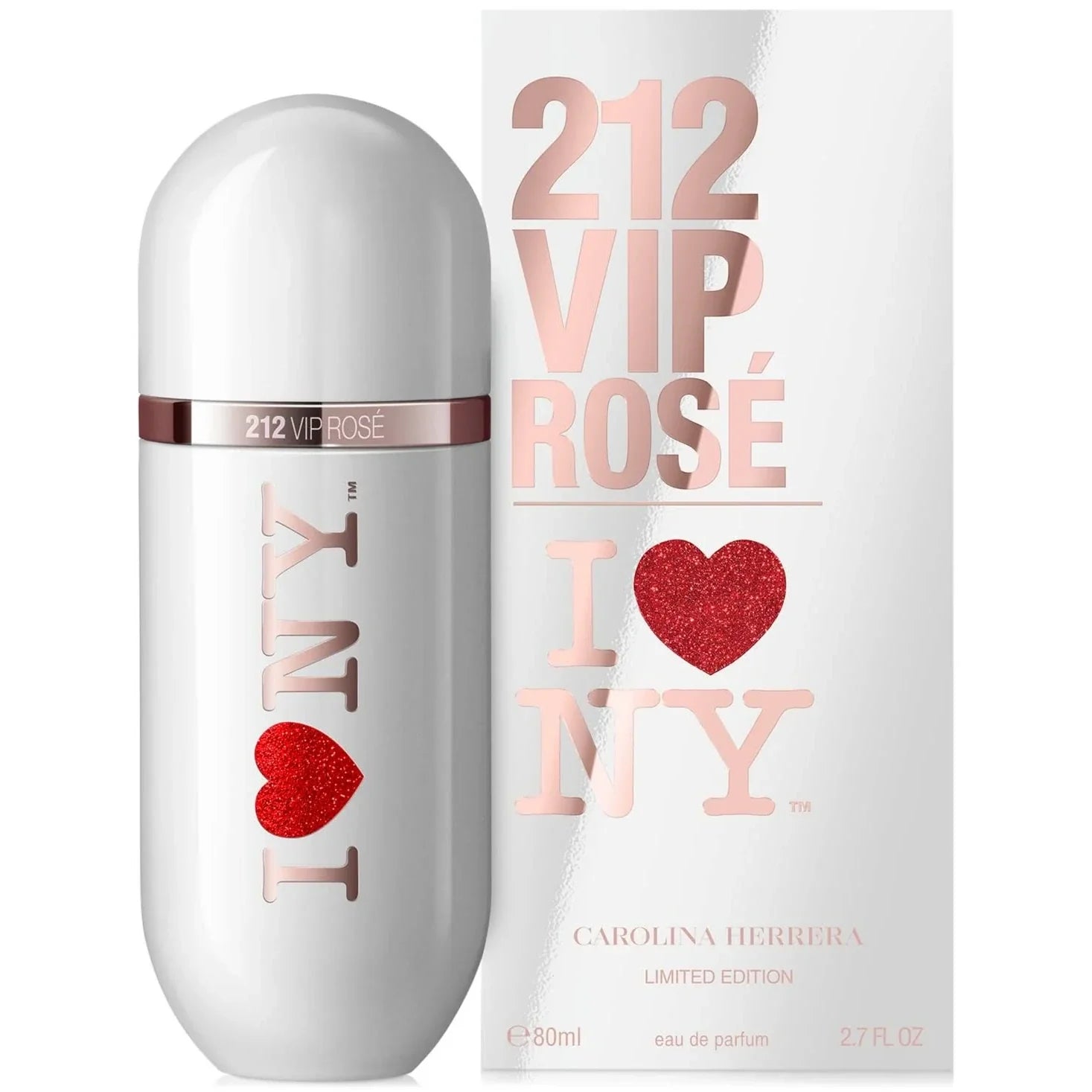 CAROLINA HERRERA 212 VIP ROSE I LOVE NY EDP / D 2.7 OZ