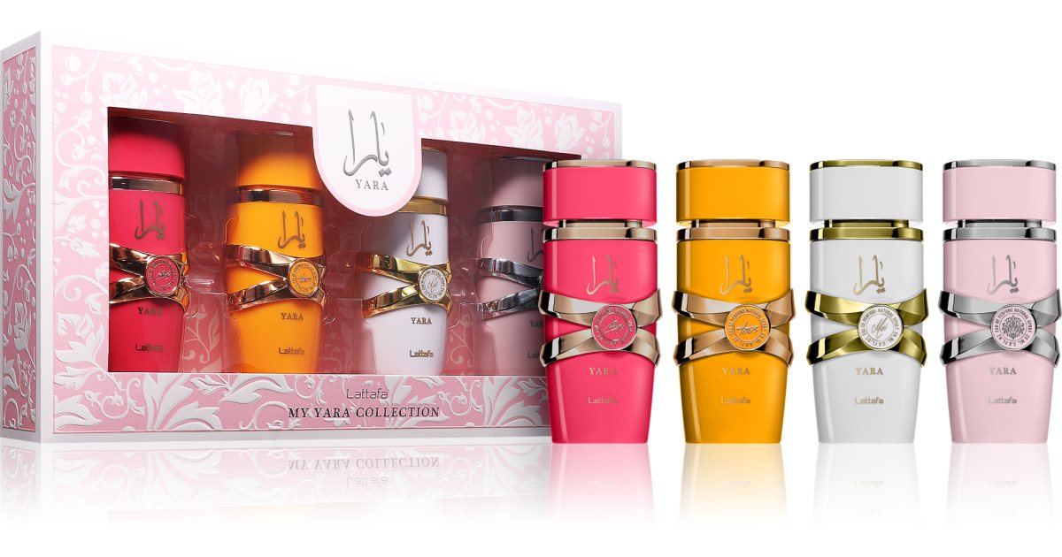 Estuche Lattafa Coleccion Yara EDP 25 ml para Mujer (4 piezas)