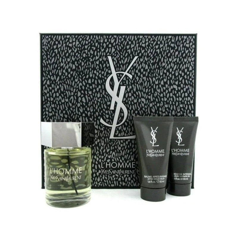 Estuche Yves Saint Laurent L'Homme EDT para Hombre (3 piezas)